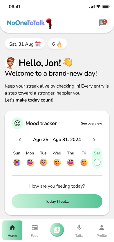 Check-ins diários